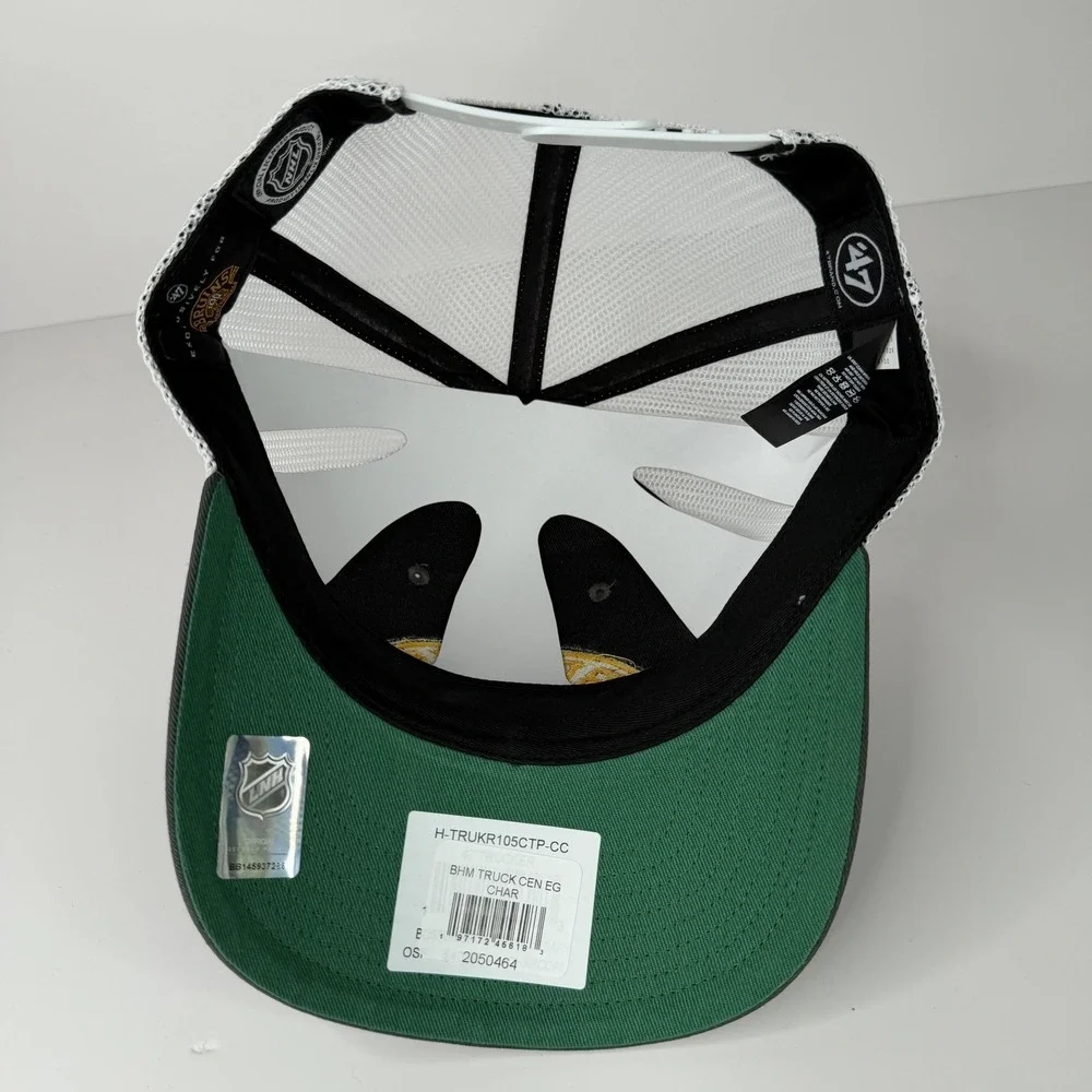 Boston Bruins Hat Cap Snap Back Mens One Size Gray NHL Hockey 47 Trucker